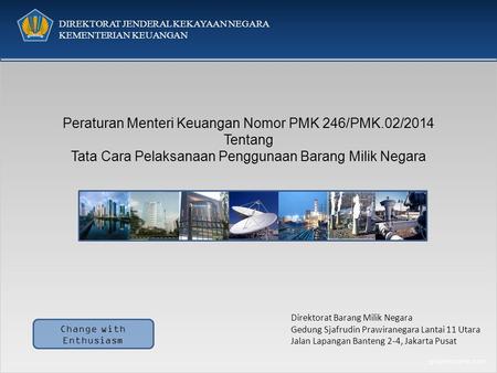 Peraturan Menteri Keuangan Nomor PMK 246/PMK.02/2014 Tentang