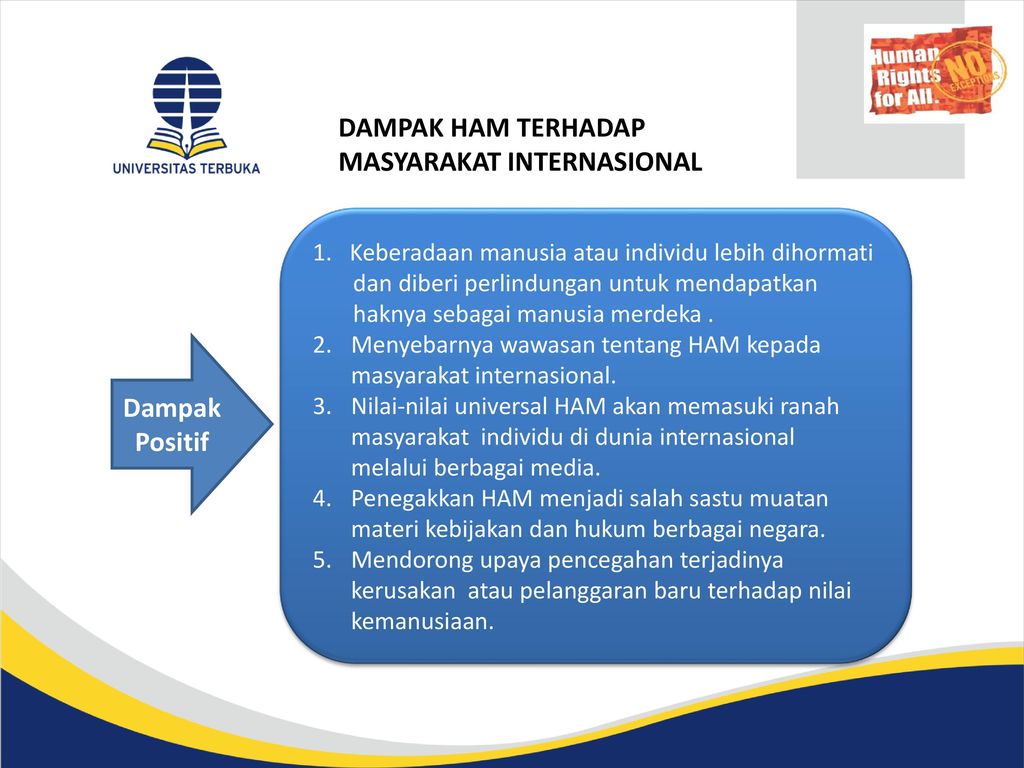 Dampak Ham Terhadap Masyarakat Internasional Ppt Download