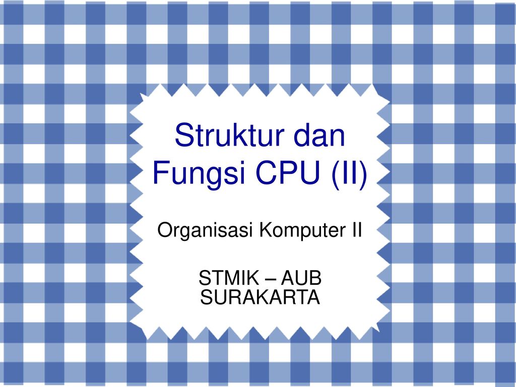 Struktur Dan Fungsi Cpu – Meteor