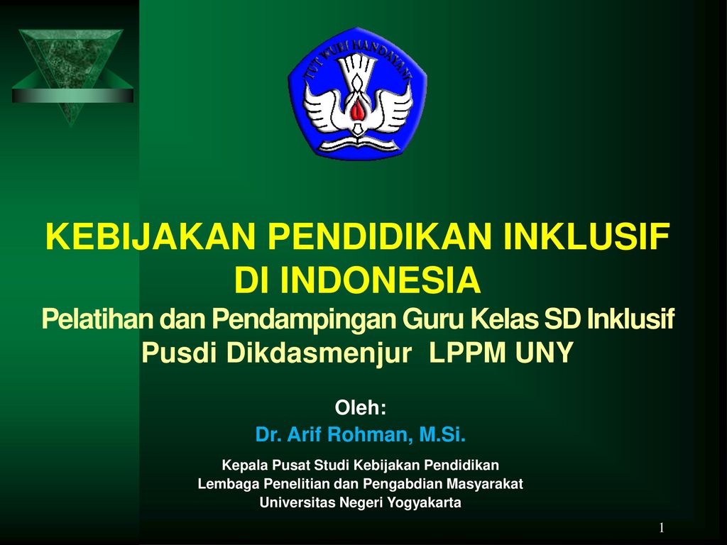 Kebijakan Pendidikan Inklusif Di Indonesia Ppt Download