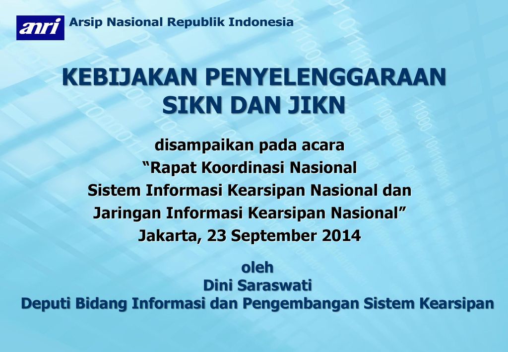 Arsip Nasional Republik Indonesia Ppt Download