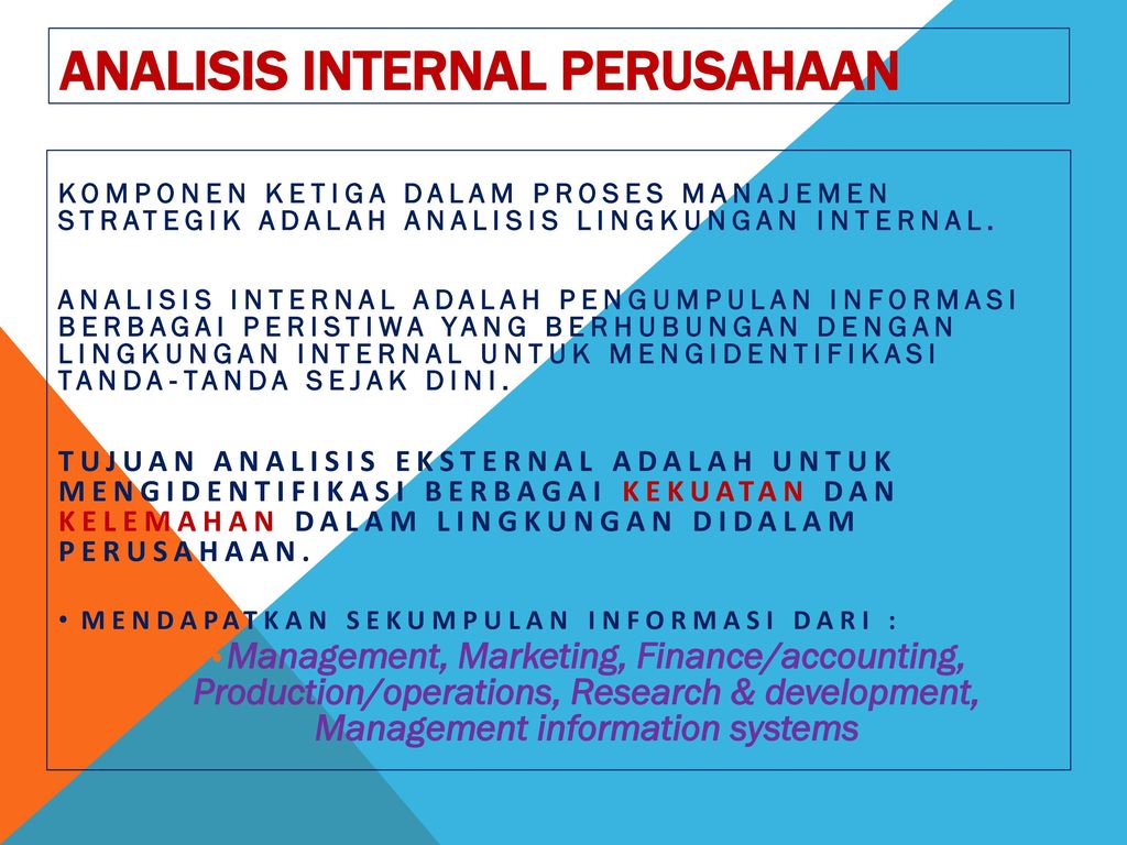 Analisis Internal Perusahaan Ppt Download