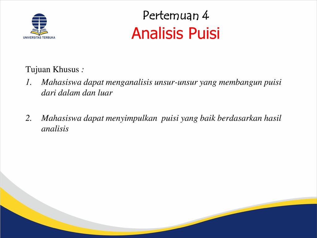 Pertemuan 4 Analisis Puisi Ppt Download