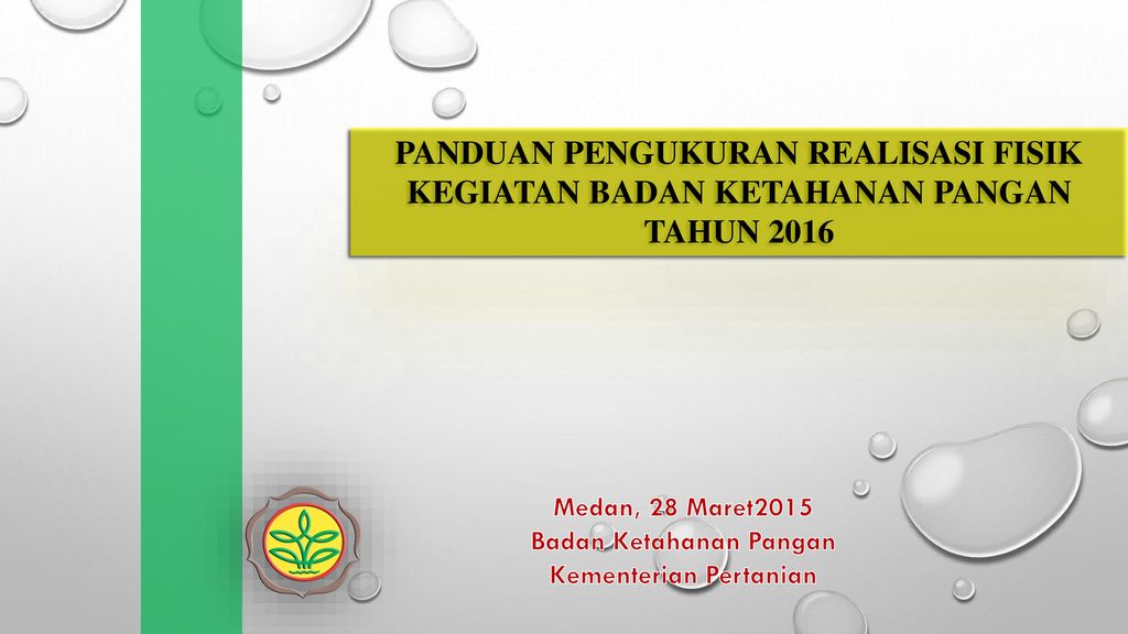 Badan Ketahanan Pangan Kementerian Pertanian Ppt Download