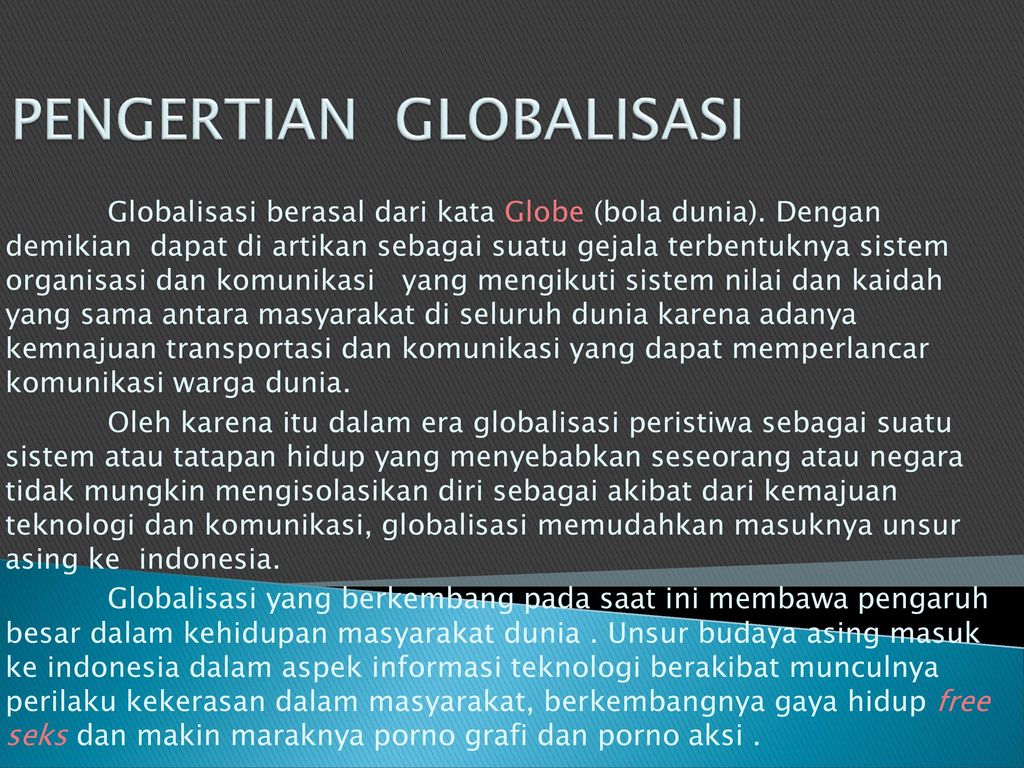 Pengertian Globalisasi Ppt Download