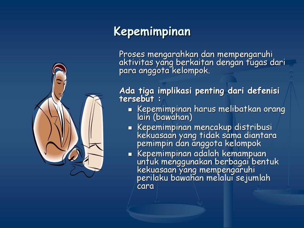 Kepemimpinan Proses Mengarahkan Dan Mempengaruhi Aktivitas Yang Berkaitan Dengan Tugas Dari Para Anggota Kelompok Ada Tiga Implikasi Penting Dari Defenisi Ppt Download