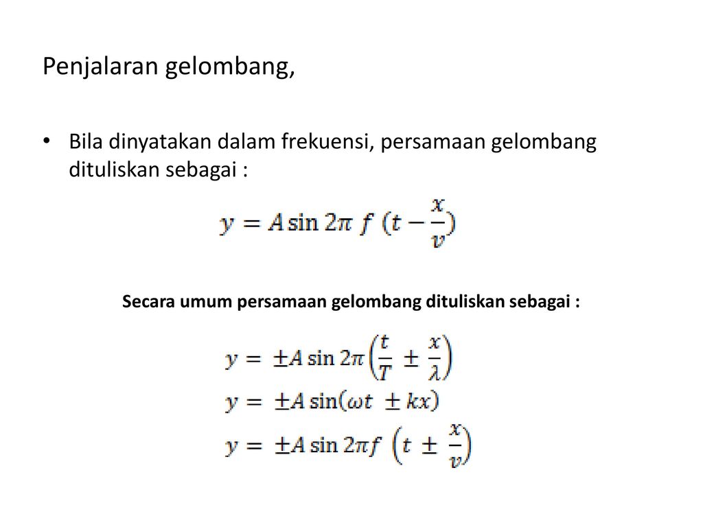 Rumus Persamaan Gelombang – Brain