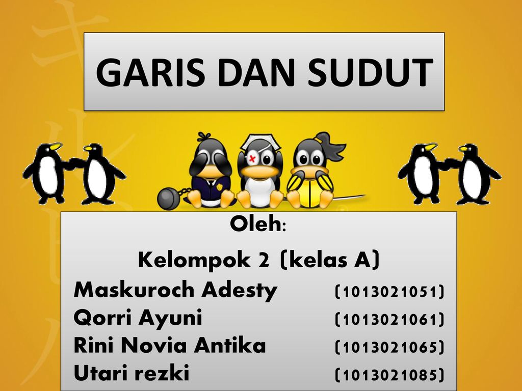 Garis Dan Sudut Oleh Kelompok 2 Kelas A Ppt Download