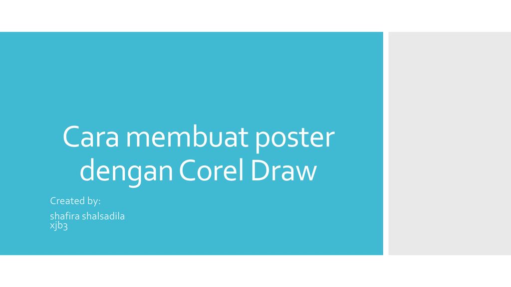 Cara Membuat Poster Dengan Corel Draw Ppt Download