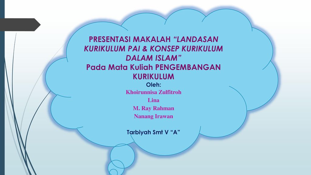 Pada Mata Kuliah Pengembangan Kurikulum Ppt Download