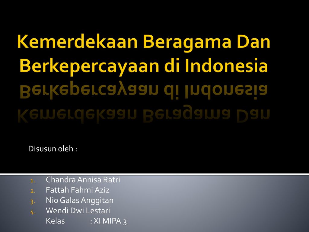 Di tepat paling kemerdekaan beragama indonesia makna adalah yang Apa yang