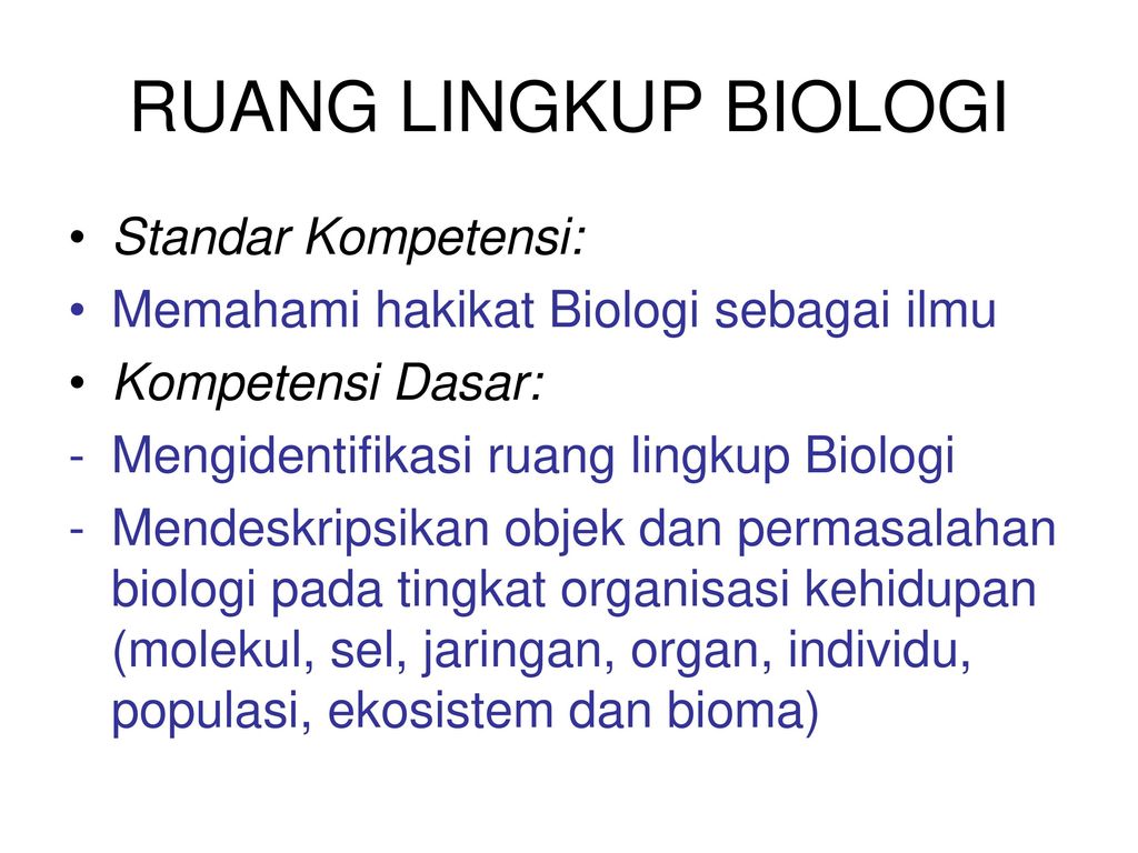 Gambar Ruang Lingkup Biologi – Studyhelp