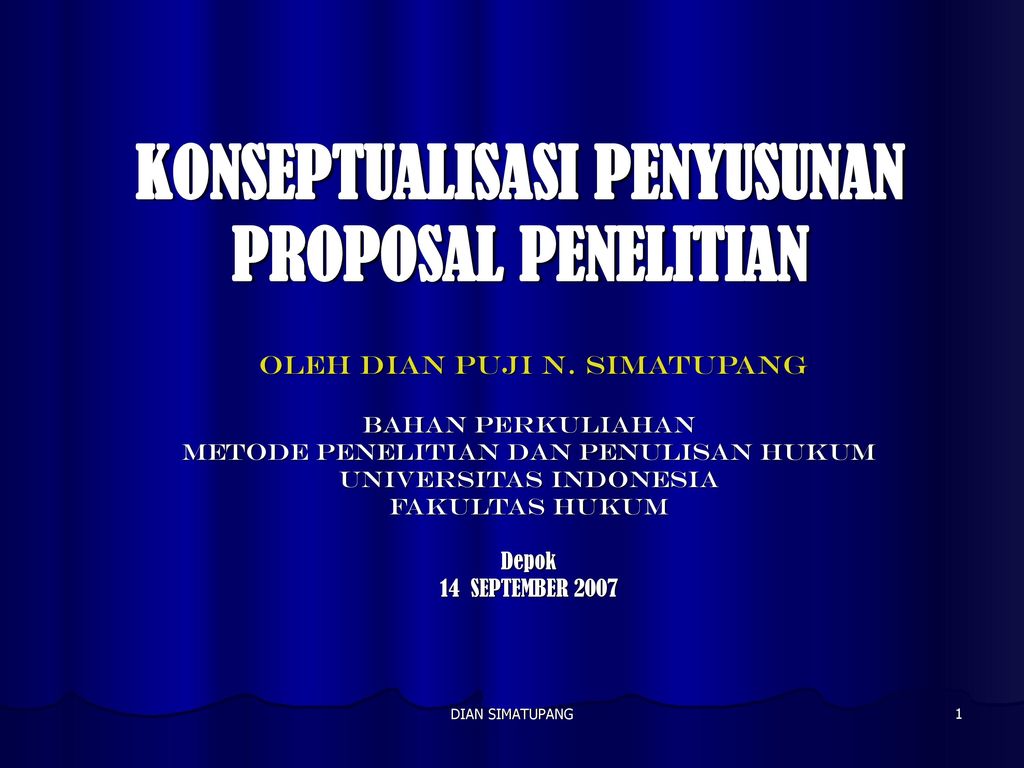 Konseptualisasi Penyusunan Proposal Penelitian Ppt Download