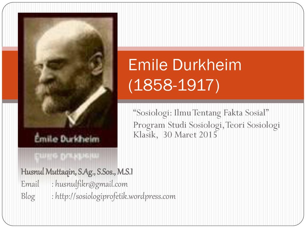 Salah satu ciri dari fakta sosial menurut emile durkheim adalah bersifat