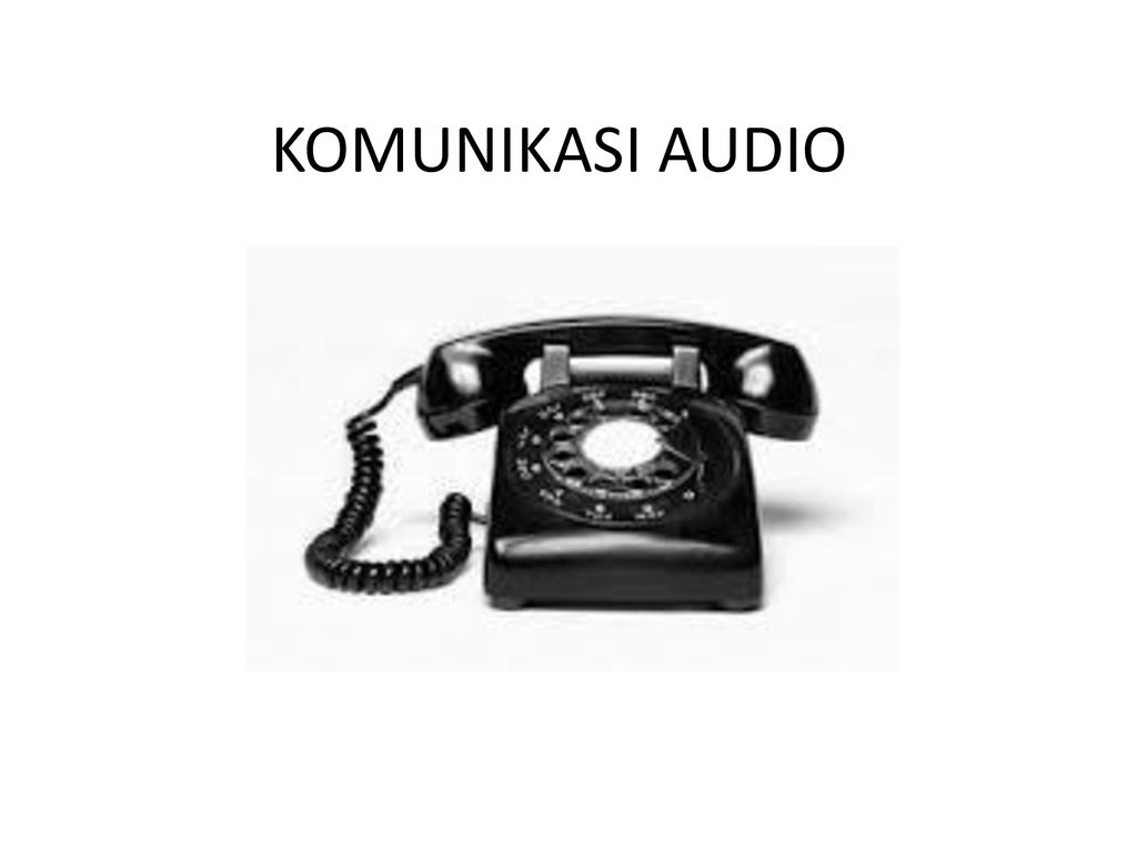 Contoh komunikasi audio