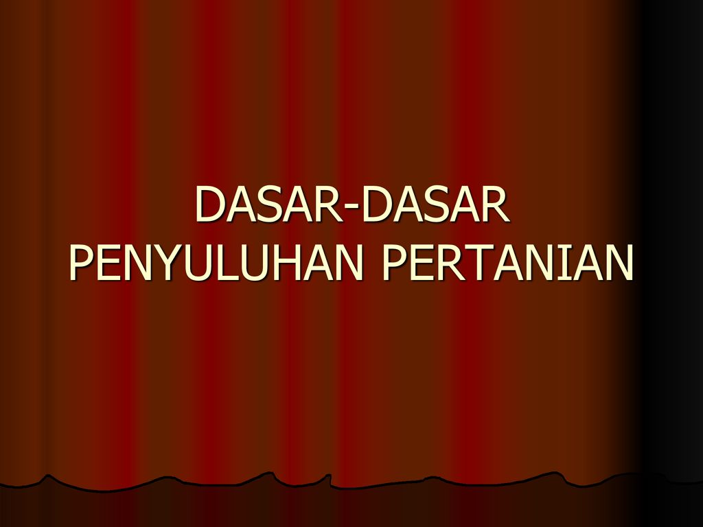 Dasar Dasar Penyuluhan Pertanian Tentang Adaptor