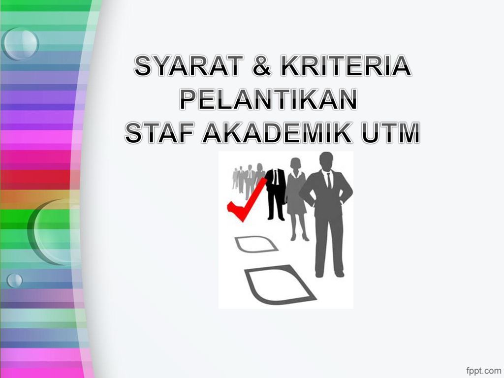 Syarat Kriteria Pelantikan Staf Akademik Utm Ppt Download