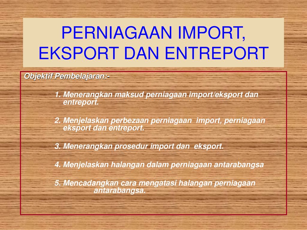 Definisi eksport