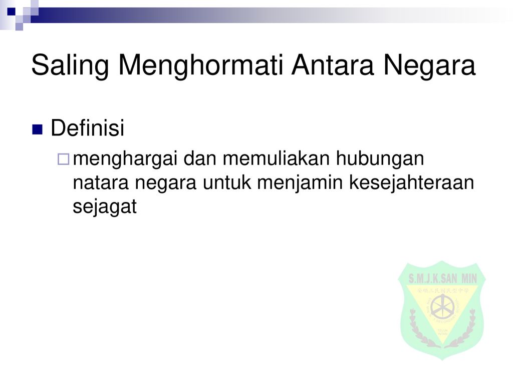 Saling Menghormati Antara Negara Ppt Download