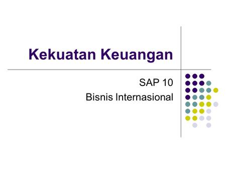 SAP 10 Bis Int 08/09 SAP 10 Bisnis Internasional