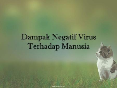 Dampak Negatif Virus Terhadap Manusia