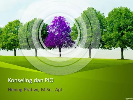 Konseling dan PIO Hening Pratiwi, M.Sc., Apt.