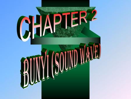 CHAPTER 2 BUNYI (SOUND WAVE).