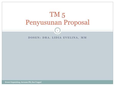 TM 5 Penyusunan Proposal