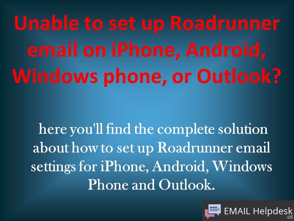 how to set up roadrunner email on an android phone