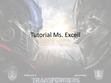 Tutorial Ms. Excell. Data Analysis dengan Excel Microsoft Excel merupakan program aplikasi spreadsheet (lembar kerja elektronik). Fungsi dari Microsoft.
