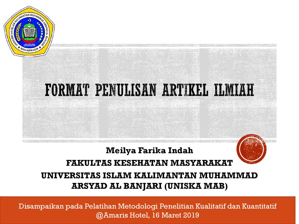 Format Penulisan Artikel Ilmiah Ppt Download