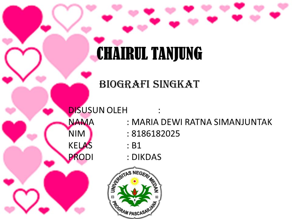 Chairul Tanjung Biografi Singkat Disusun Oleh Nama Maria Dewi Ratna Simanjuntak Nim Kelas B1 Prodi Dikdas Ppt Download