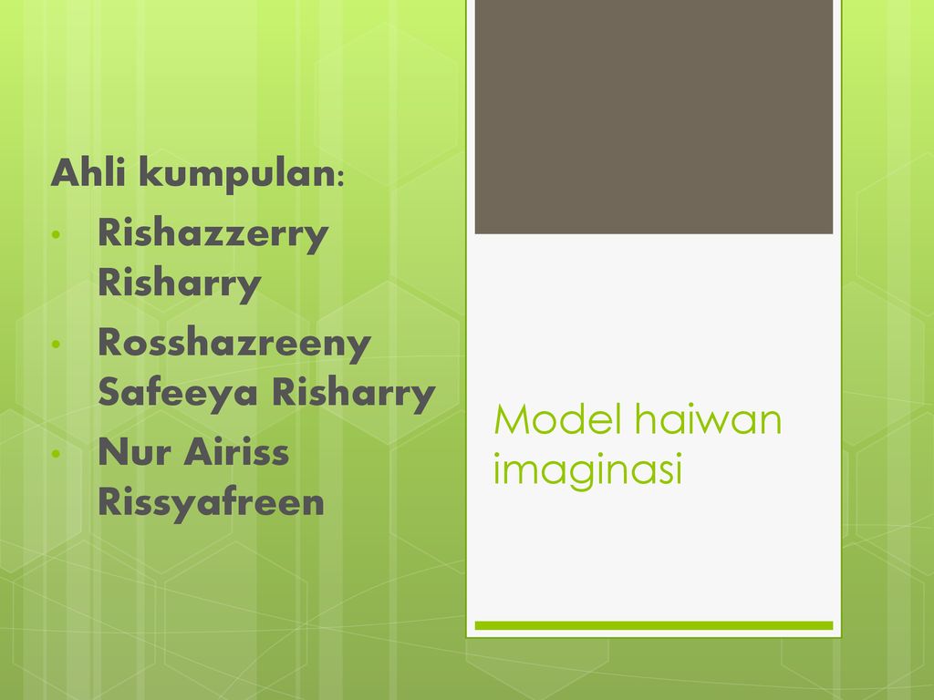 Model Haiwan Imaginasi Ppt Download