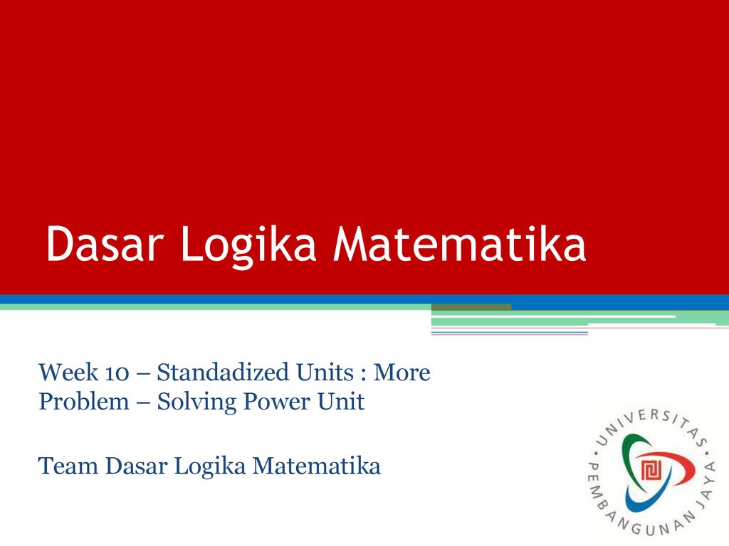 Dasar Logika Matematika Ppt Download