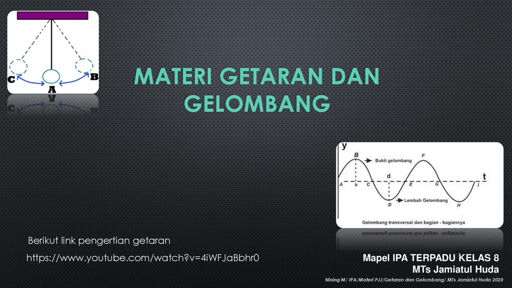 Materi Getaran Dan Gelombang Ppt Download