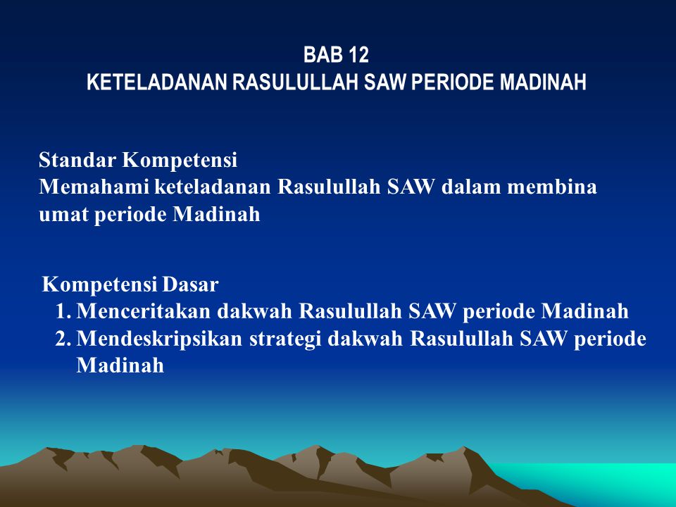 Kisah Keteladanan Nabi Muhammad Saw – Meteor