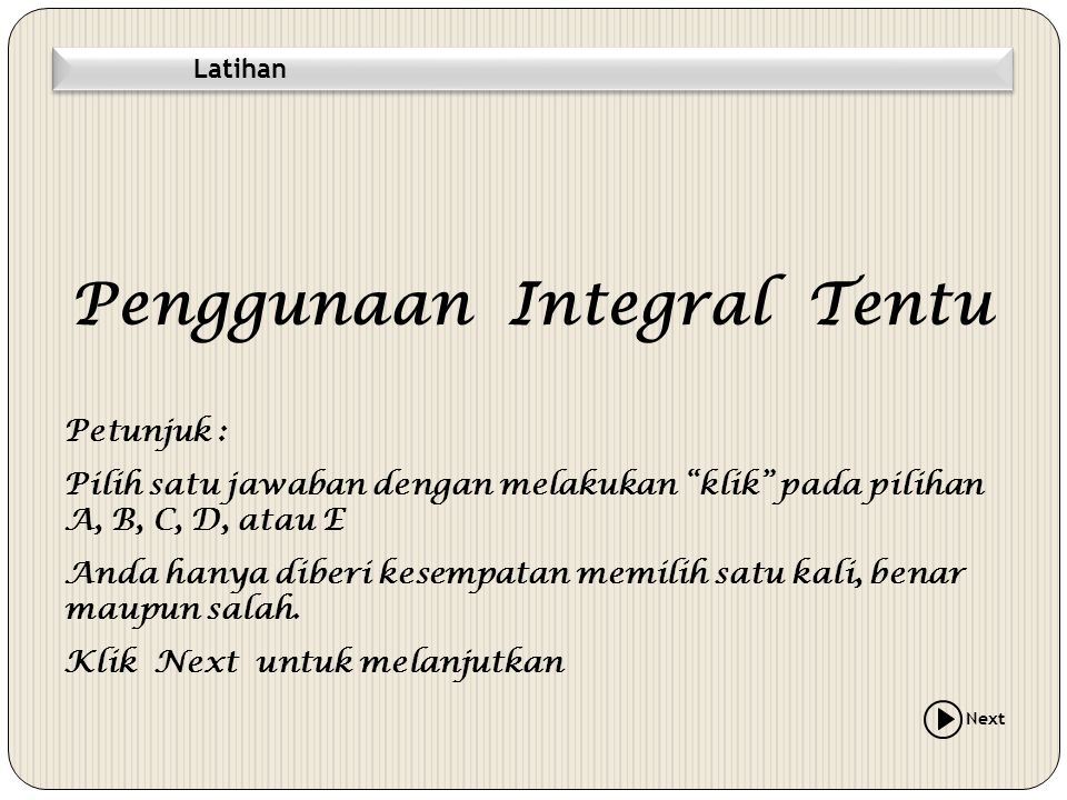 Penggunaan Integral Tentu Ppt Download