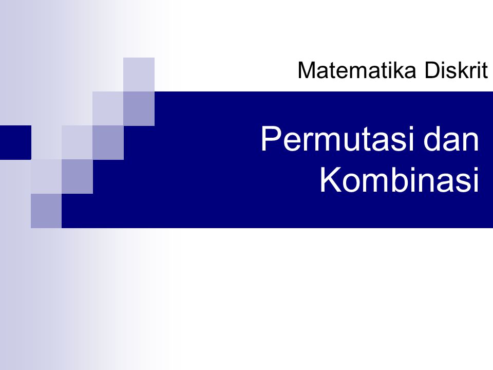 Permutasi Dan Kombinasi Ppt Download