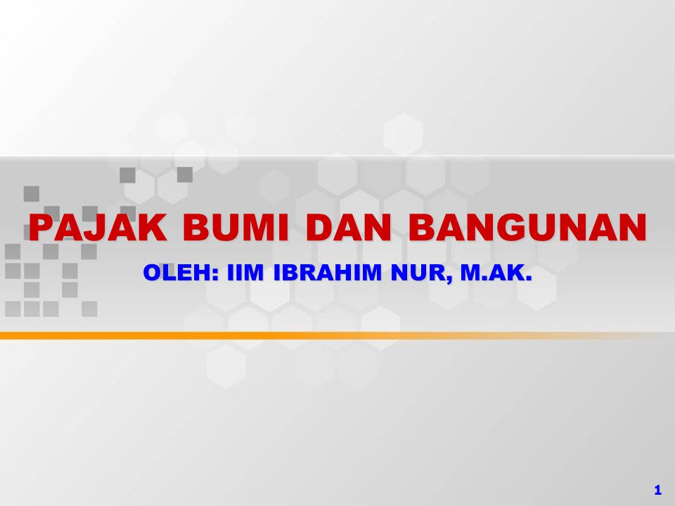 Pajak Bumi Dan Bangunan Ppt Download