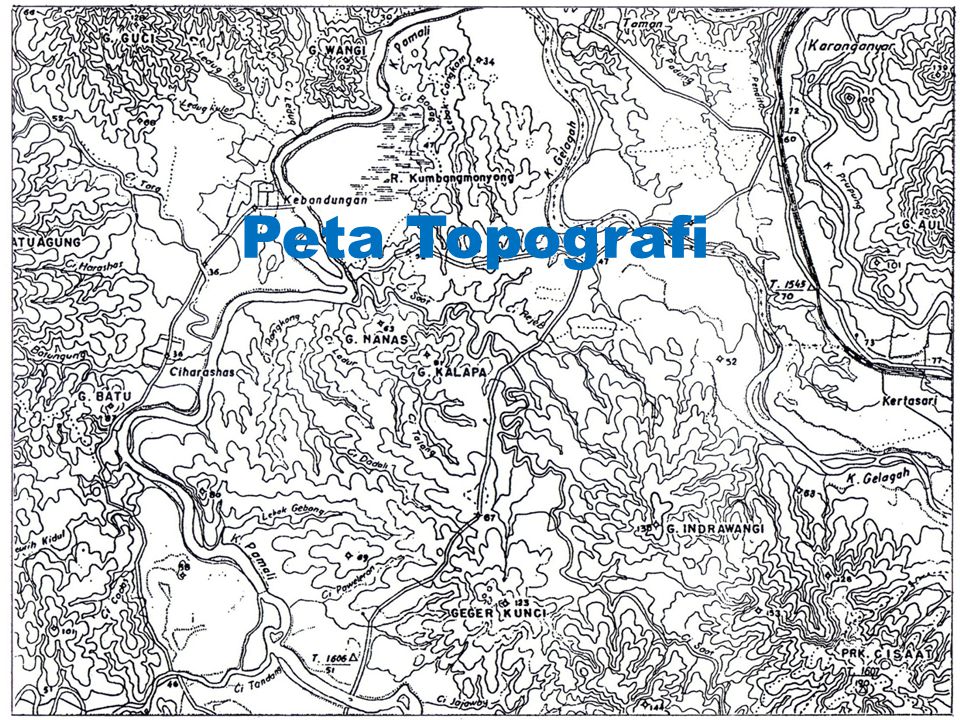 Topografi peta