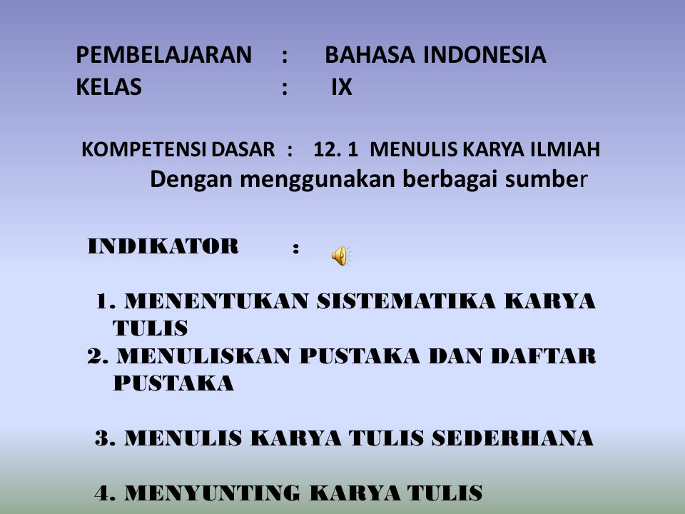 Pembelajaran Bahasa Indonesia Kelas Ix Ppt Download