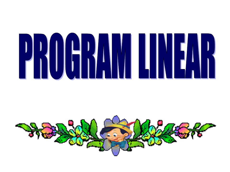Materi kuliah program linear