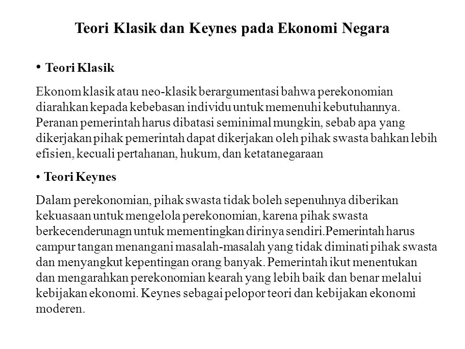 Pengertian Teori Klasik – Ilmu