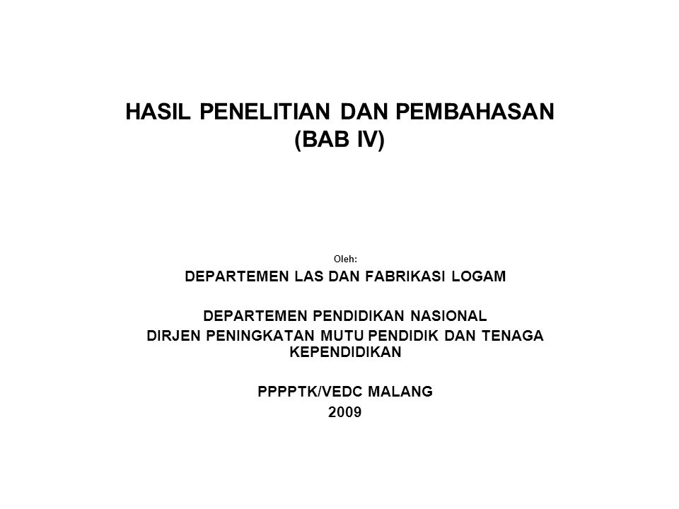 Hasil Penelitian Dan Pembahasan Bab Iv Ppt Download