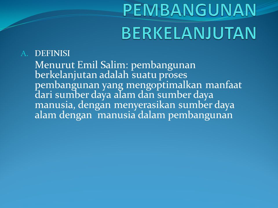 Bab I Pembangunan Berkelanjutan Ppt Download