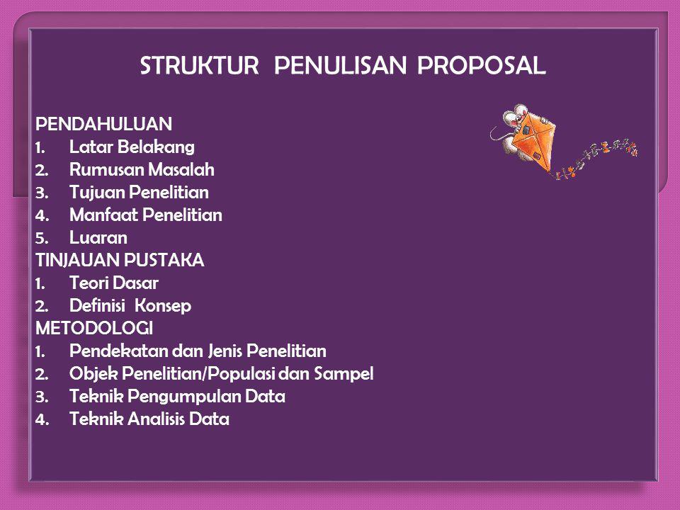 Struktur Penulisan Proposal Ppt Download