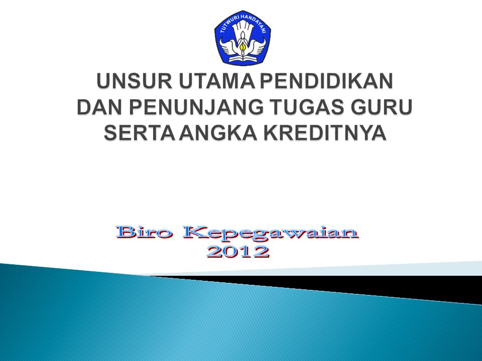 Unsur Utama Pendidikan Dan Penunjang Tugas Guru Serta Angka Kreditnya Ppt Download