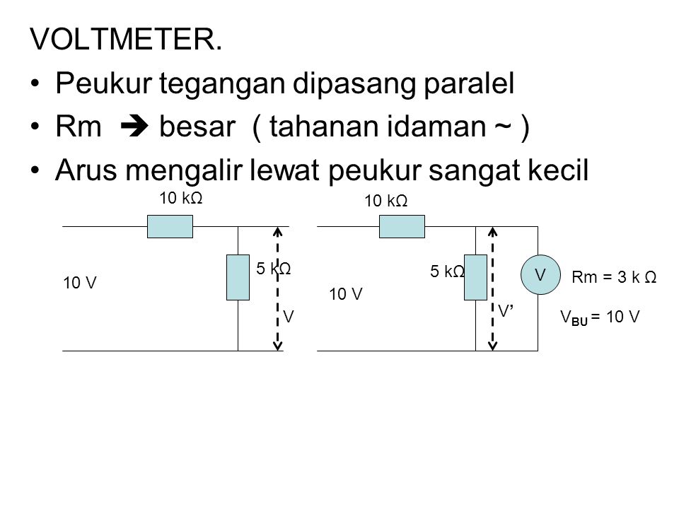 Peukur Tegangan Dipasang Paralel Rm Besar Tahanan Idaman Ppt Download