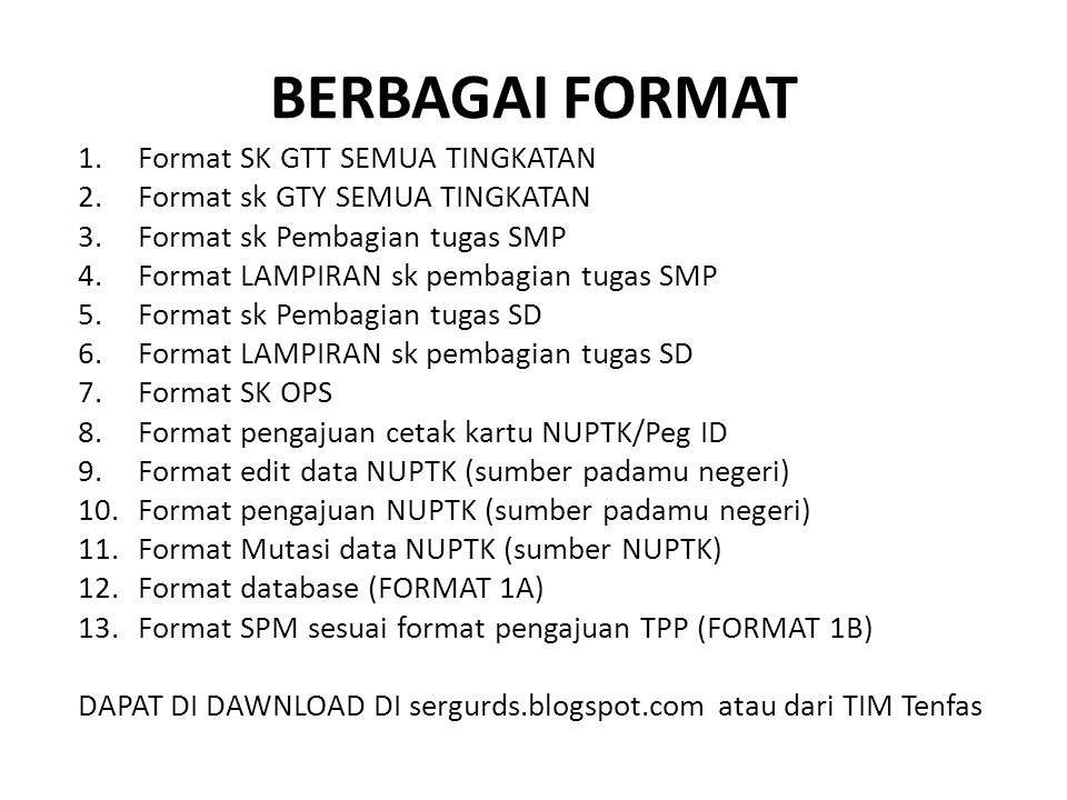 Format Sk Pembagian Tugas Guru Paud - Contoh Sk Pembagian Tugas Guru ...