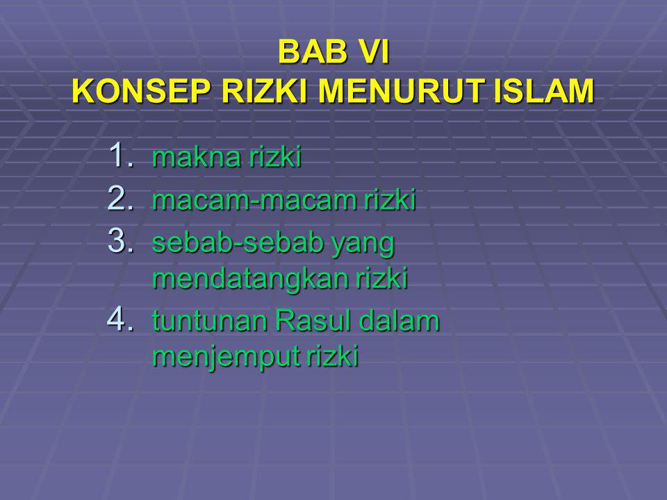 Bab Vi Konsep Rizki Menurut Islam Ppt Download